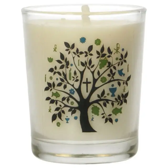 Glass candle 65 x 50 mm for the liturgy