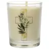 Bougie en verre 65 x 50 mm pour la liturgie