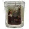 Bougie en verre 65 x 50 mm Sainte Rita
