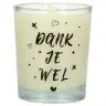 Bougie en verre 65 x 50 mm Dank je wel