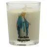 Bougie en verre 65 x 50 mm Miraculeuse florale
