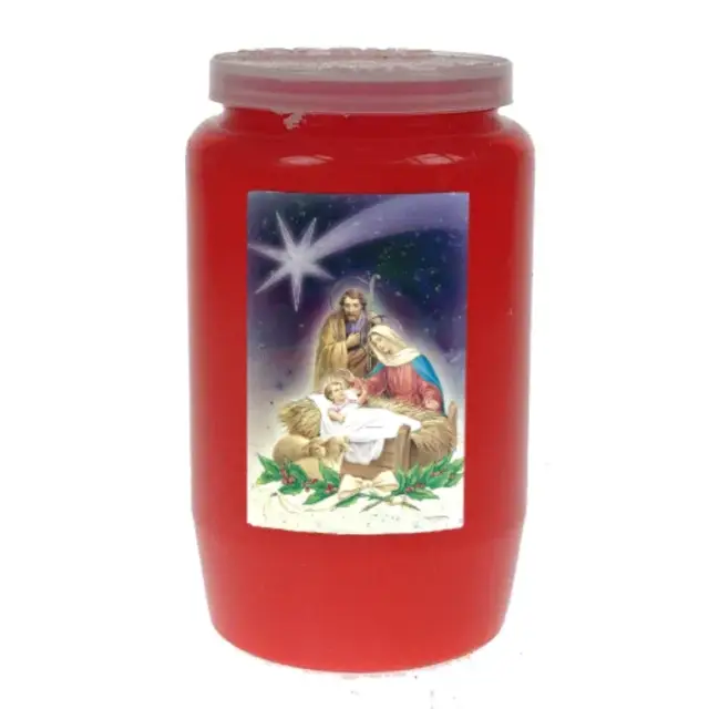 Candle 3 Days / red / Nativity