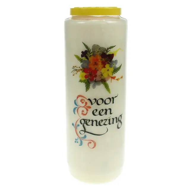 Noveenkaars / wit / Voor een genezing