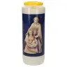 Noveenkaars / wit / Kersttafereel