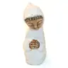 Delighted Shepherd (kneeling) - 10 cm - White