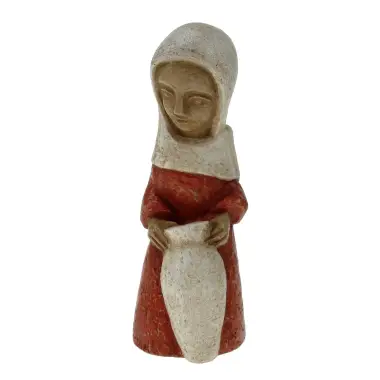 Petite Bergère - 13 cm - Rouge / blanc