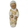 Enfant de Vierge paysanne - 13 cm - Blanc / doré