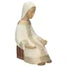 Peasant Virgin - 27cm - White / gold