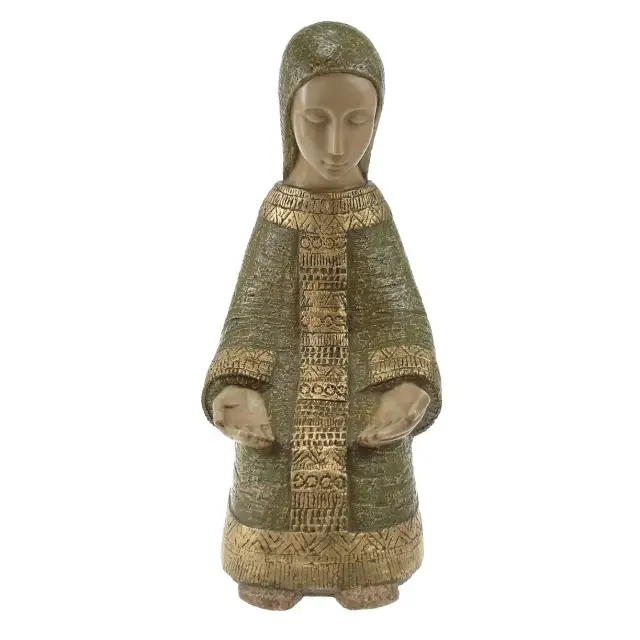 Vierge Paysanne - 27 cm - Vert bronze