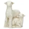 Brebis avec agneau - 11 cm - Blanc