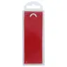 Boite vide 120 X 40 mm pour porte-clefs / Fond Rouge