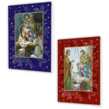 Double L 5 Christmas Cardin envelope