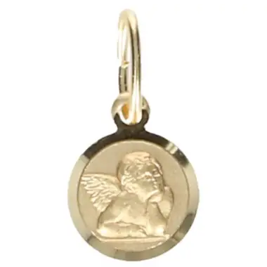 Medaille Engel - 8 mm - Verguld
