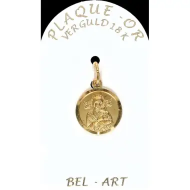 Medaille plaqué-goud - Altijddur. Bijstand - 14 mm