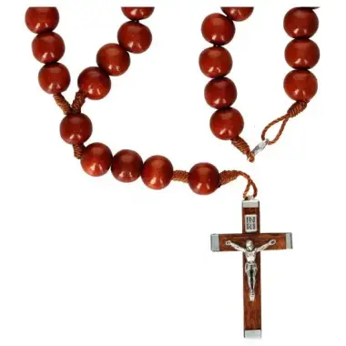 Rosary rope Natural Wood 10 mm