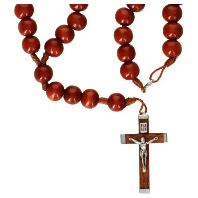 Rosary rope Natural Wood 10 mm