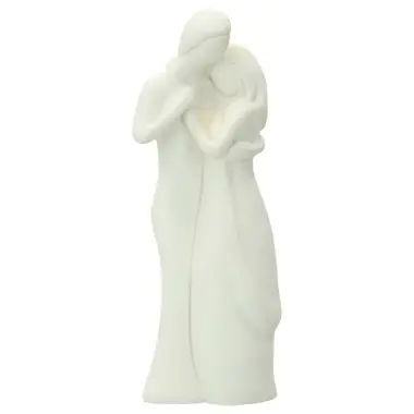 Couple 13 cm - résine blanche