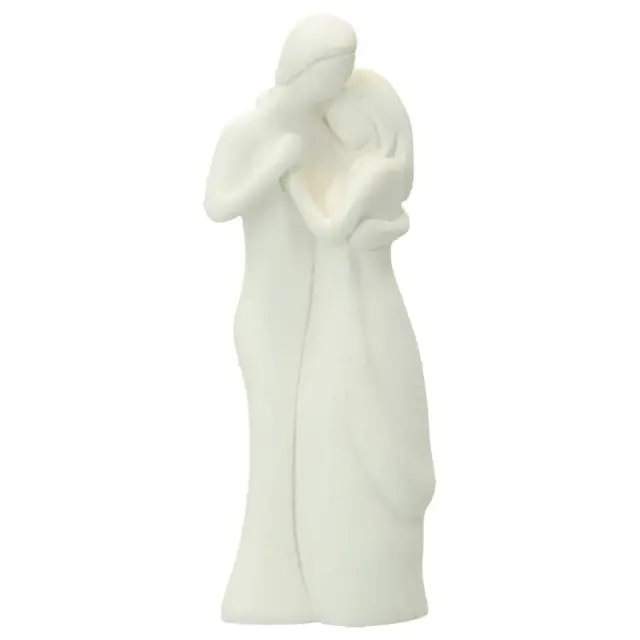Couple 13 cm - résine blanche