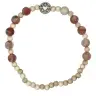 Armband op elastiek Aventurine roos 8 mm