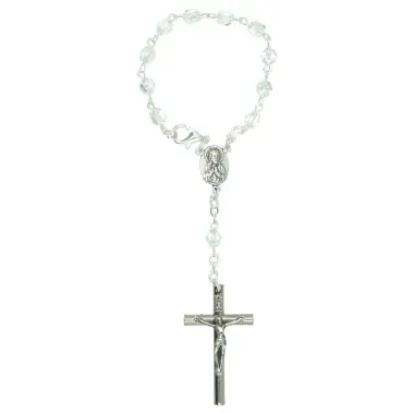 Rosary SemiCrystal White