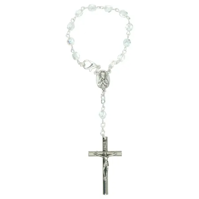 Rosary SemiCrystal White