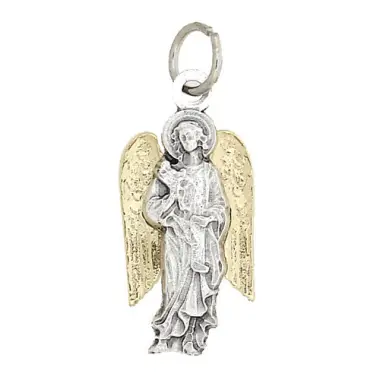 Medal Archangel Gabriel Golden Wings