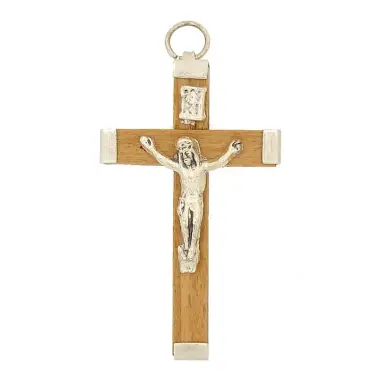 Croix - 45 mm - Bois Brun Naturel