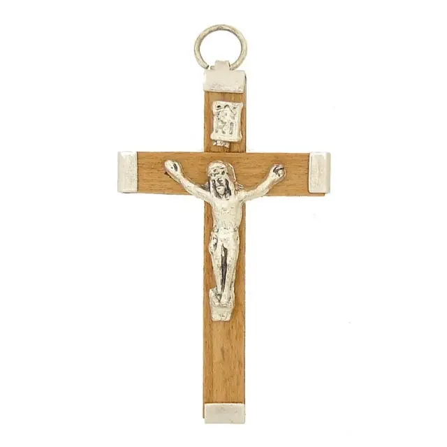 Croix - 45 mm - Bois Brun Naturel