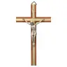 Croix Murale - 17 cm - Bois - Métal