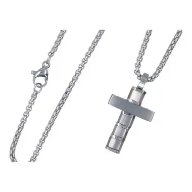 Croix en acier avec chaîne