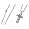 Croix en acier avec chaîne