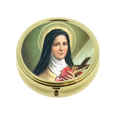 Pill box St Theresa Diam 5 cm