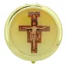 Pyxide Dorée Diam 50 mm - Croix St Damien