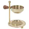Brûle-encens en laiton doré - H 11 cm ajustable en hauteur
