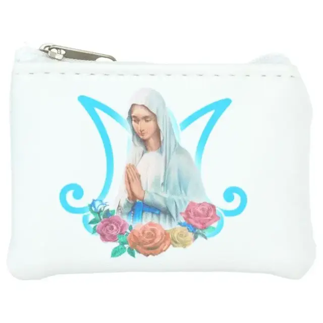Case Rosary Virgin in prayer 10 x 7 cm