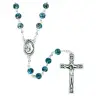 Rozenkrans Glas blauw