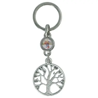 Porte-Clefs Arbre de vie St Christophe