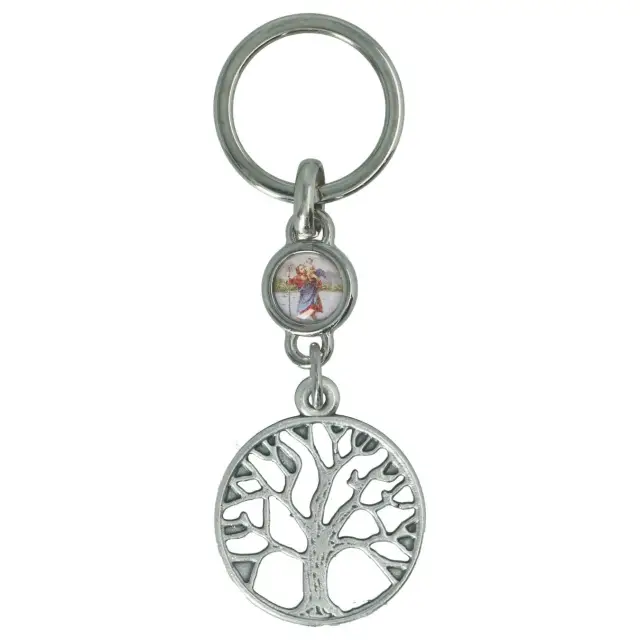 Porte-Clefs Arbre de vie St Christophe