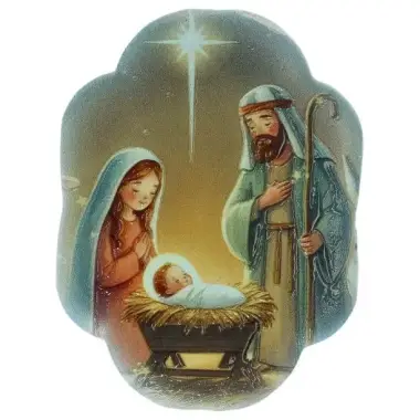 Plaque Magnétique - Nativité 4.5 X H6 cm
