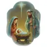 Car magnet plate Nativity 4.5 X H6 cm