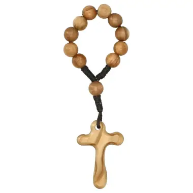 Rosary on cord Olive wood