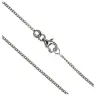 Chain gourmette 40cm Silver Rhodium