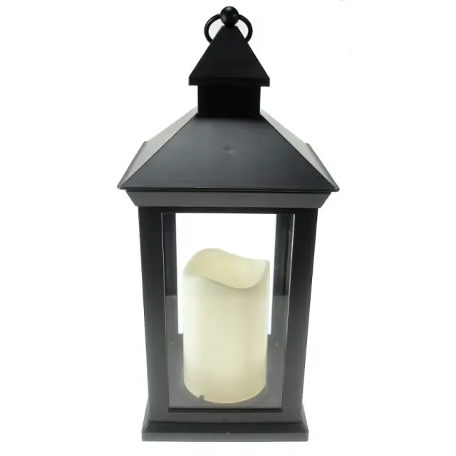 33 Cm Lantern Candle With Led / 3 Aaa Batteries Not Supplied