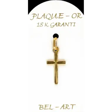 Croix Plaqué-Or - 18 X 10 mm