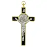 Cross St Benedict 8 X 4 cm Email Black Box