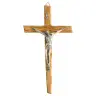 Croix Murale - 20 cm - Bois d'olivier