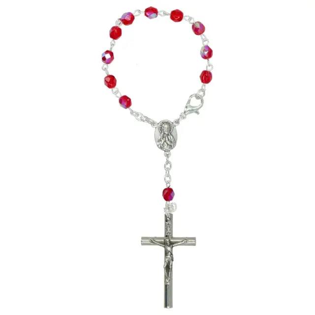 Rosary SemiCrystal Ruby