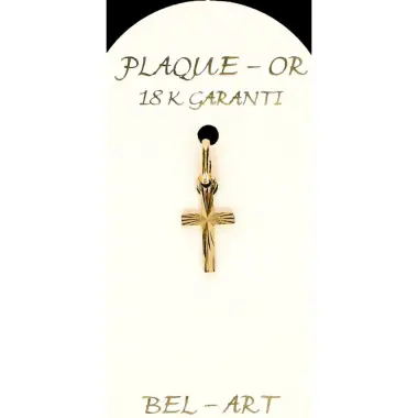 Croix Plaqué-Or - 11 X 7 mm