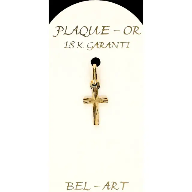 Croix Plaqué-Or - 11 X 7 mm
