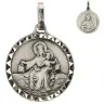 Medaille Scapulier - 16 mm - Metaal Verzilverd